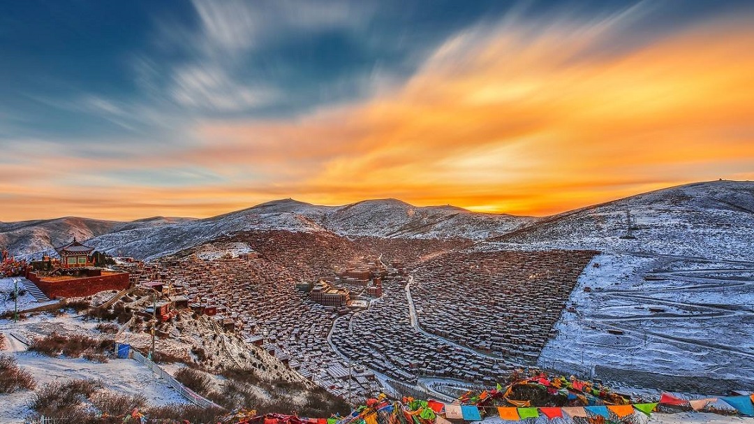 Danba Tibetan Villages Scenery