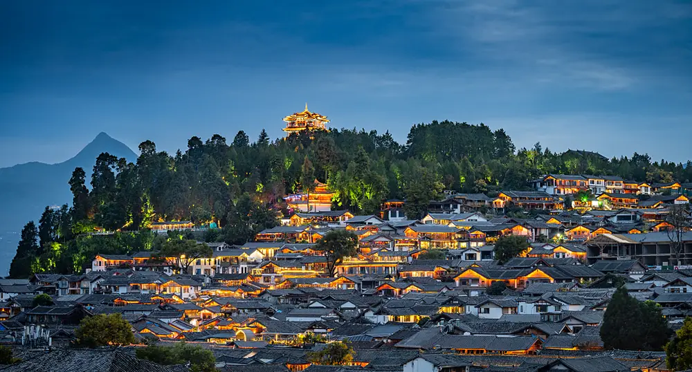 Panoramic View of Lijiang Ancient City