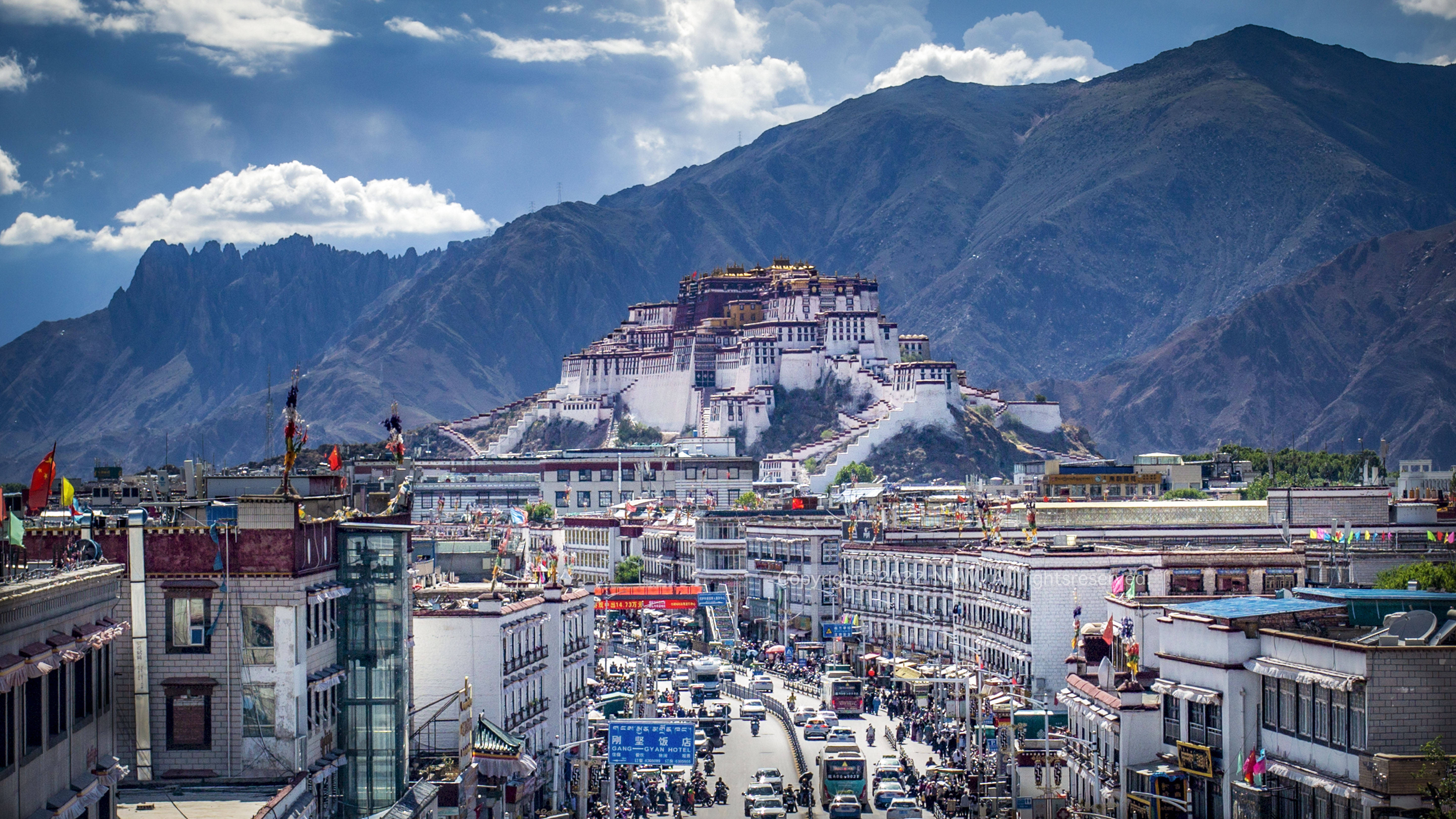 Panoramic view of Potala Palace